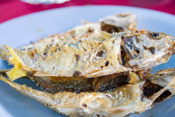 deep fried Mackerel on dish
