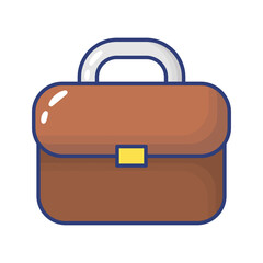 portfolio briefcase flat style icon