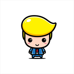 cool boy character vector design