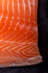 fresh salmon fillet
