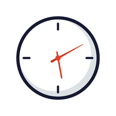 time clock hour isolated icon