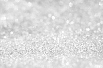 silver christmas background with snowflakes