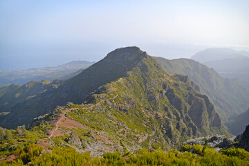 mountain landscape in the mountains in Madeira