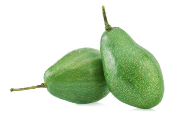fresh avocado isolated on white background