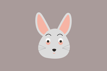 Cartoon Rabbit vector design illustration