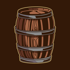 barrel vector illustration