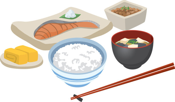 546 件の最適な 魚 シャケ 鮭 定食 和食 画像 ストック写真 ベクター Adobe Stock