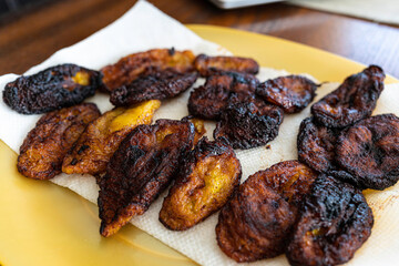 Nigerian Deep Fried Overripe plantain ready to eat © primestockphotograpy