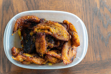 Nigerian Deep Fried Overripe plantain ready to eat