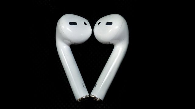 Airpods With Black Background