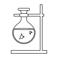tube test laboratory in support metallic
