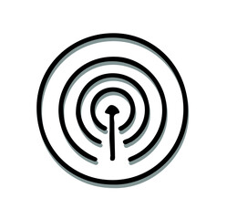 illustration of a icon of a key