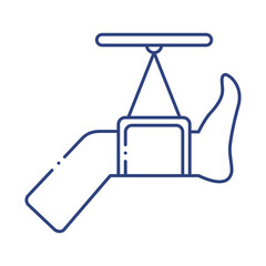 leg break hanging in clinic line style