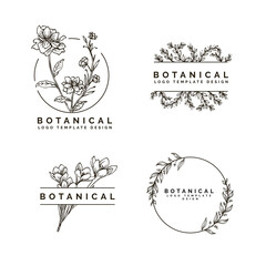botanical logo template