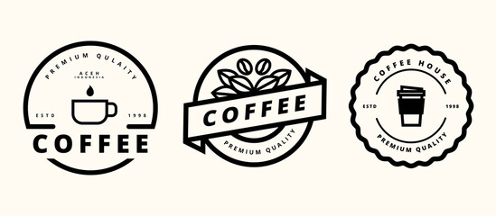 coffee logo template design