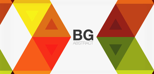 Mosaic triangle pattern abstract background for cover, banner, flyer and poster and other template