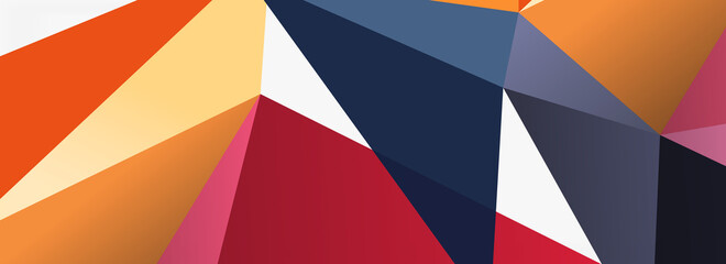 3d mosaic abstract backgrounds, low poly shape geometric design