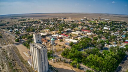 Fototapeta premium Eads is a Village on the Eastern Plains of Colorado in the Sparsely Populated South East Corner