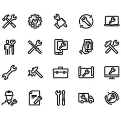 set of icons for web