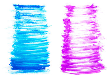 Multi-colored watercolor with different brush strokes