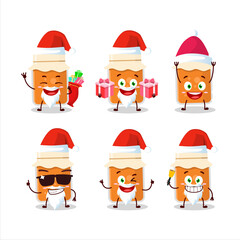 Santa Claus emoticons with apricot jam cartoon character