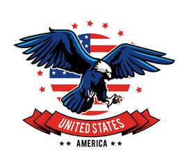 american eagle mascot design