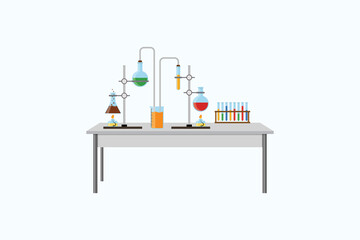 Chemistry Lab  vector design illustration