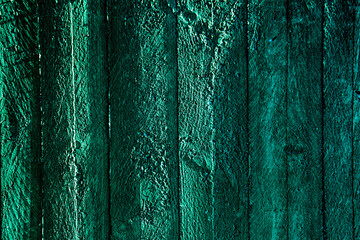 Abstract teal or petrol wooden casing texture of a concrete wall for background