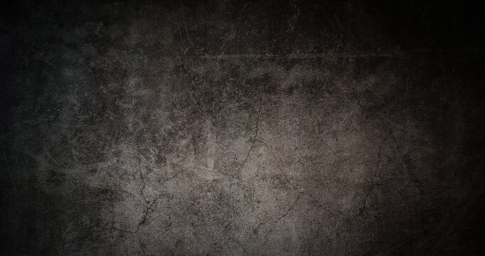 Texture of old gray concrete wall for dark background © Nuttapong punna
