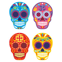 Holy Death, Day of the Dead, mexican sugar skull
