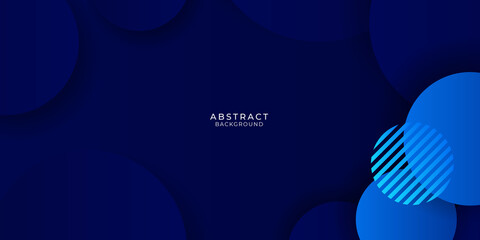 Dynamic vibrant colorful gradient blue abstract presentation circle background 