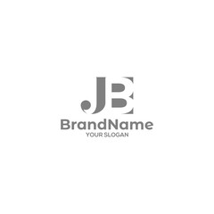Simple JB Logo Design Vector