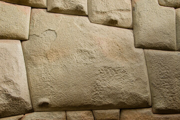 Inka wall in Cusco, Peru