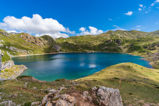 Calabazosa spectacular lake in Somiedo, Asturias
