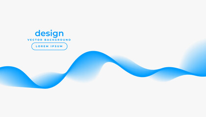 white background with blue gradient wave shape