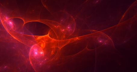 3D rendering abstract colorful fractal light background