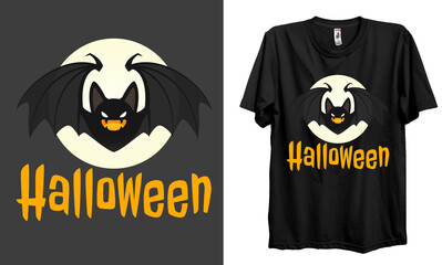 Halloween T-Shirt Design, Vector Graphic, illustration. High-quality vector t-shirt design. Horns head devil t-shirt design. Beautiful and eye-catching vector