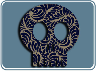 design talavera mexico, ceramic in blue 
