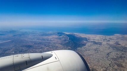 Fototapeta na wymiar Greece by the air