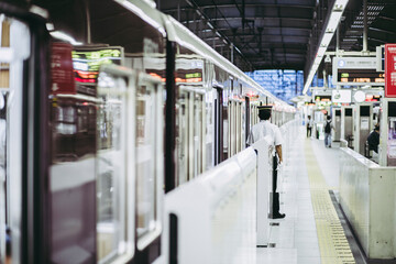 電車と駅員