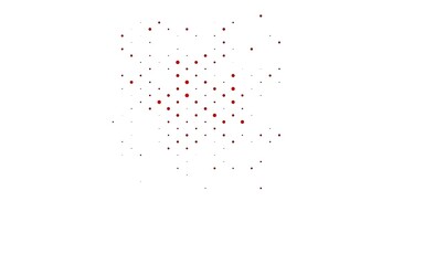 Light Red vector pattern with spheres.
