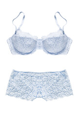 Blue lingerie isolated
