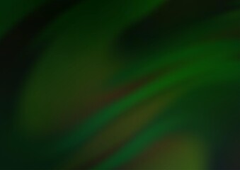 Dark Green vector blurred bright template.