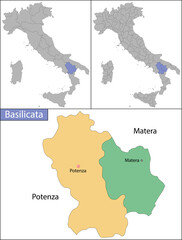 Basilicata is an administrative region in Southern Italy