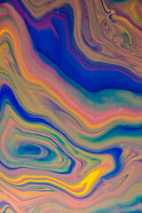 Abstract acrylic and watercolor painting