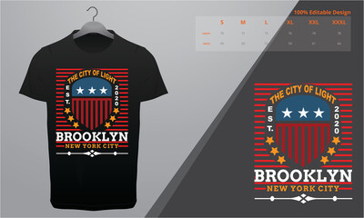 New York flag America typography, t-shirt graphics, vectors York city theme t-shirt graphics. Modern typography lettering design elements for prints, posters, apparel design. Stylized American flag