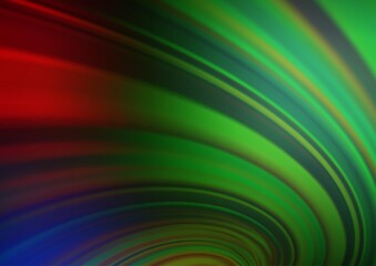 Dark Multicolor, Rainbow vector abstract blurred template.