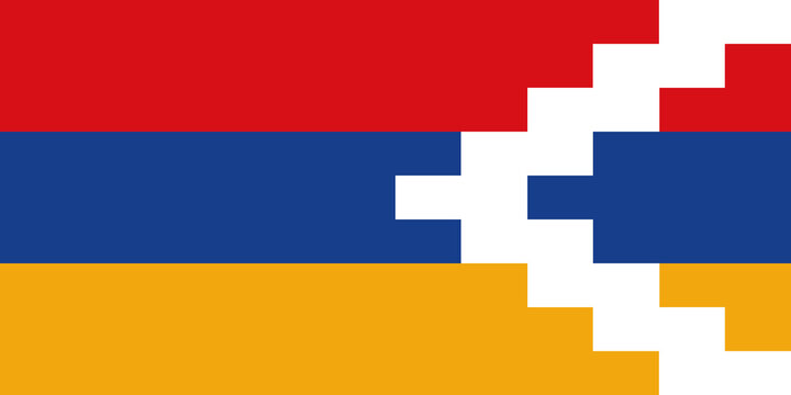 Flag of Nagorno-Karabakh - vector illustration