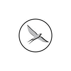creative logo design Swallow bird logo vector template illustration