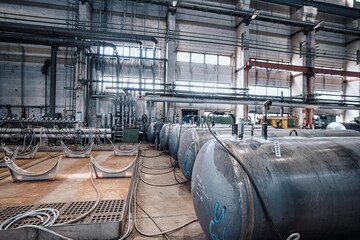 Heavy industry construction plant  - welding tanks